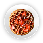 Strawberry Belgian Waffles 