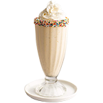 Classic Vanilla Ice Cream Milkshake 