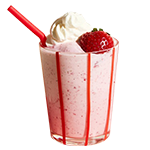 Classic Strawberry Ice Cream Milkshake 