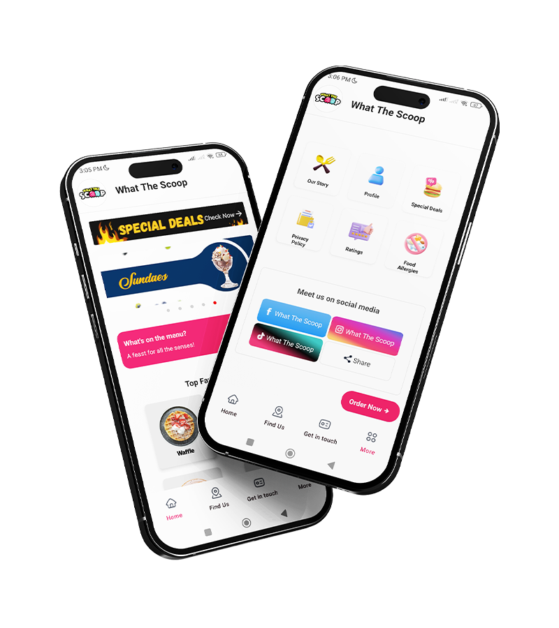 What The Scoop Kilmarnock App mockup